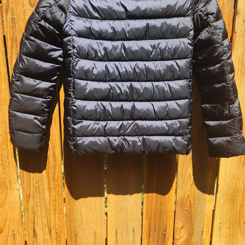 SAVE THE DUCK Black Puffer Jacket Quilted Winter Coat NWOT YOUTH 12 - Picture 3 of 5